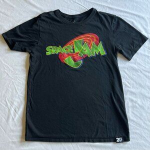 Air Jordan Space Jam 20th Anniversary Exclusive Black Graphic Tee - Men's Small
